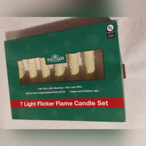 Kurt Adler 7-Light Flicker Flame Candle Light Set - Picture 4 of 5